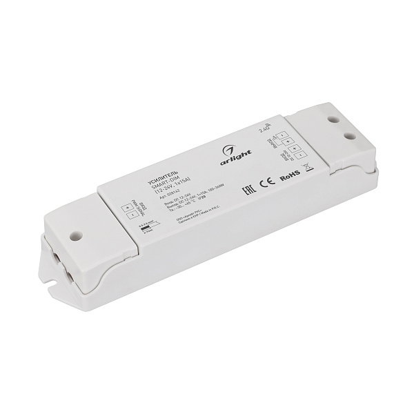 Усилитель SMART-DIM (12-24V, 1x15A) (Arlight, IP20 Пластик, 5 лет) Lednikoff
