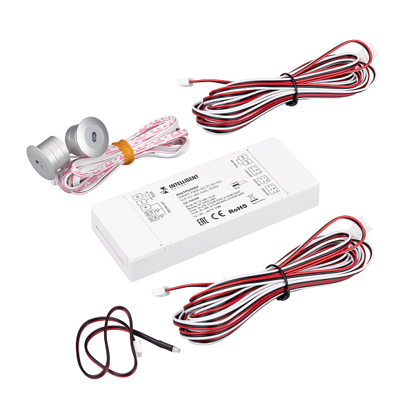 INTELLIGENT ARLIGHT Контроллер лестничный SMART-PWM-102-72-SH-PD-SUF (12-48V, 2x6A, SENS) (IARL, IP20 Пластик, 5 лет) Lednikoff