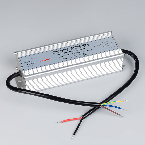 Блок питания ARPV-48300-A (48V, 6.25A, 300W) (Arlight, IP67 Металл, 3 года) Lednikoff