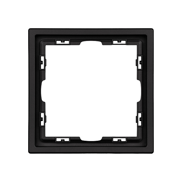 Рамка пластиковая FRM-NOBE-SFPL-1-BK (Arlight, Черный оникс) Lednikoff