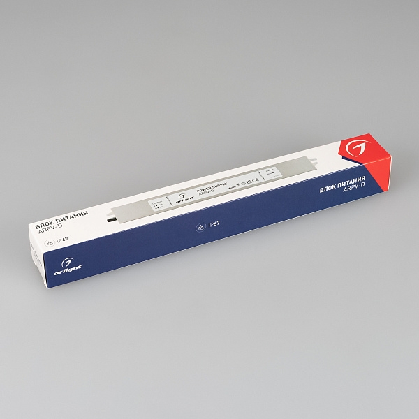 Блок питания ARPV-24060-SLIM-D (24V, 2.5A, 60W) (Arlight, IP67 Металл, 3 года) Lednikoff