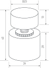 Диммер SR-NAVE-R24-2CH-BK (12-24V, 96-192W, DIM-CCT) (Arlight, IP65 Пластик, 2 года) Lednikoff