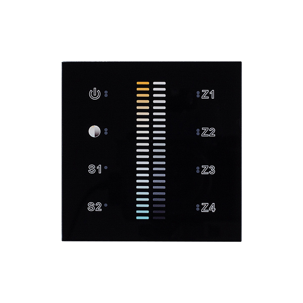 Панель Sens SR-2830B-AC-RF-IN Black (220V,MIX+DIM,4зоны) (Arlight, IP20 Пластик, 3 года) Lednikoff