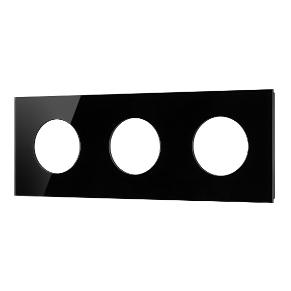 Рамка стеклянная FRM-GLARE-GC-3-BK (Arlight, -) Lednikoff