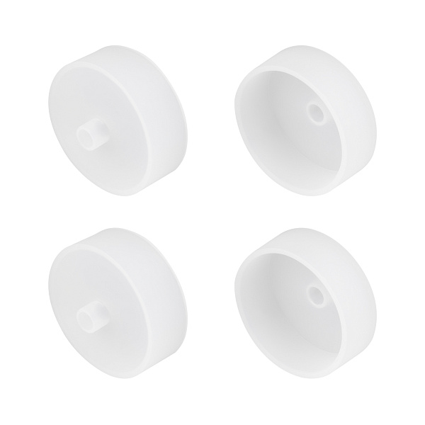 Заглушка WPH-FLEX-D40-360deg WHITE с отверстием (Arlight, Силикон) Lednikoff