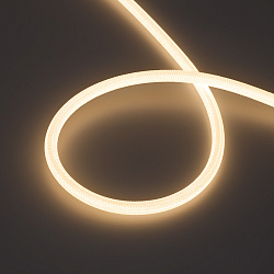 Светодиодная лента герметичная MOONLIGHT-COTTON-TOP-S-M560-D13xmm 24V Warm3000 (11 W/m, IP65, 5m, wire x1) (Arlight, Вывод прямой, 3 года)