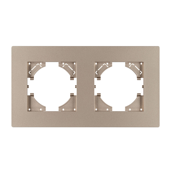 Рамка пластиковая FRM-PERIO-PL-2-GD (Arlight, -) Lednikoff
