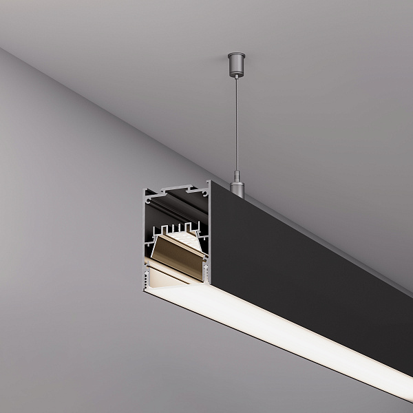 Профиль IP-LINE-5475-2000 BLACK (Arlight, Алюминий) Lednikoff