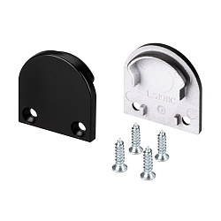 Заглушка SL-LINE-2011M ROUND BLACK глухая (Arlight, Пластик)