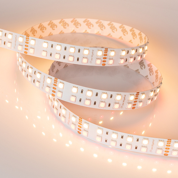 Светодиодная лента RT-B144-19mm 24V RGBW-Warm (32 W/m, IP20, 5m) (Arlight, Открытый) Lednikoff