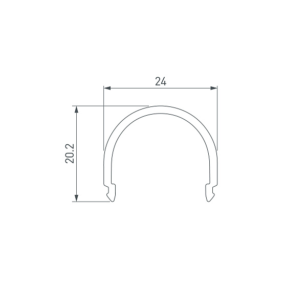 Экран G-L прозрачный для PLS-GIP (Arlight, Пластик) Lednikoff