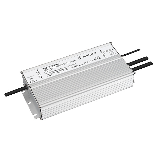 Блок питания ARPV-UH24600-PFC-DALI2-PH (24V, 25A, 600W) (Arlight, IP67 Металл, 7 лет) Lednikoff