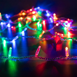 Светодиодная гирлянда ARD-STRING-CLASSIC-10000-CLEAR-100LED-LIVE RGB (230V, 7W) (Ardecoled, IP65, 1 год)
