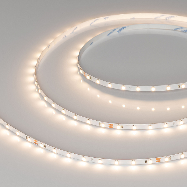 Светодиодная лента RT-A80-5mm 24V Warm3000 (5 W/m, IP20, 2835, 5m) (Arlight, Открытый) Lednikoff