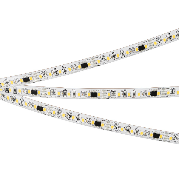 Светодиодная лента герметичная SPI-SE-A120-10mm 24V Warm2700-PX6-BPT (11 W/m, IP65, 2835, 5m) (Arlight, бегущий огонь) Lednikoff