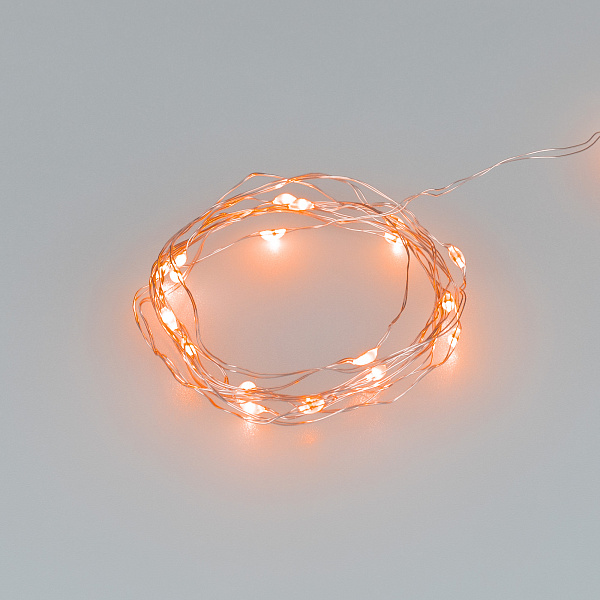 Светодиодная гирлянда ARD-DEW-HOME-2000-CLEAR-20LED-STD Orange (1.5V, Battery Pack, Cork) (Ardecoled, IP20) Lednikoff