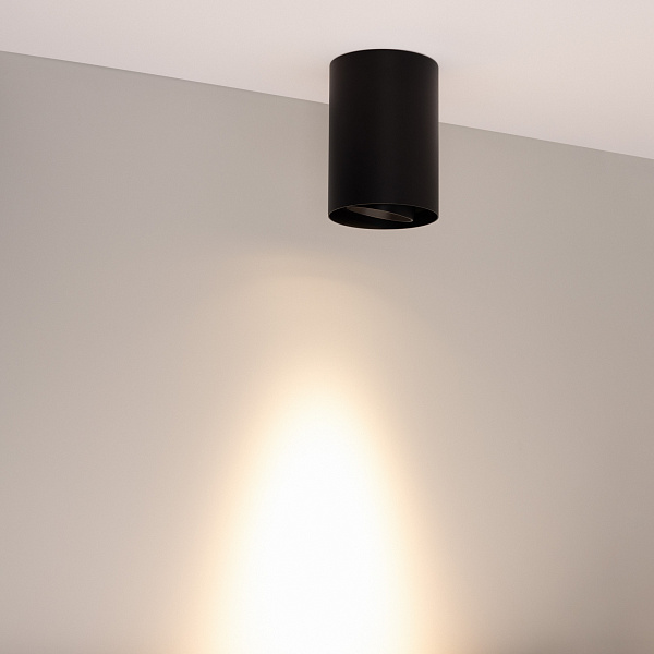 Светильник SP-FOCUS-R86-10W Warm3000 (BK, 24 deg, 230V) (Arlight, IP54 Металл, 5 лет) Lednikoff