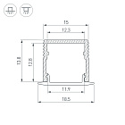 Профиль SL-MINI-15-2000 BLACK (Arlight, Алюминий) Lednikoff