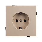 Механизм электрической розетки SCT-TENDO-MEU1-PL-GD (230V, 16A) (Arlight, Песочный) Lednikoff