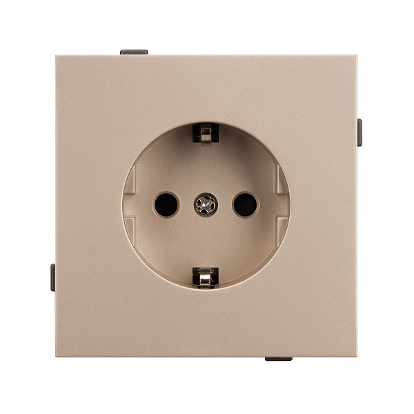 Механизм электрической розетки SCT-TENDO-MEU1-PL-GD (230V, 16A) (Arlight, Песочный) Lednikoff