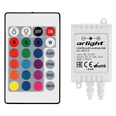 Контроллер LN-IR24B-RGB (12-24V, 3x2A, ПДУ Карта 24 кн) (arlight, Пластик)