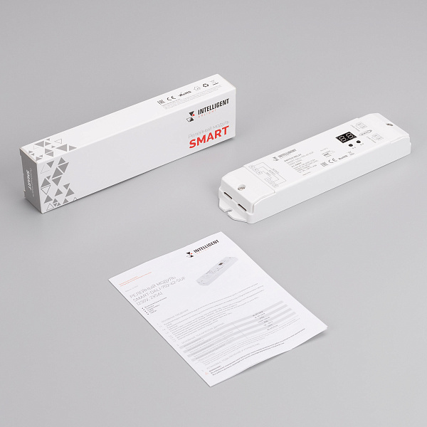 INTELLIGENT ARLIGHT Релейный модуль SMART-DALI-702-62-SUF (230V, 2x5A) (IARL, IP20 Пластик, 5 лет) Lednikoff