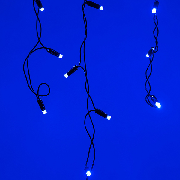 Светодиодная гирлянда ARD-EDGE-CLASSIC-2400x600-BLACK-88LED-STD BLUE (230V, 6W) (Ardecoled, IP65) Lednikoff