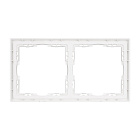 Рамка пластиковая FRM-NOBE-SFPL-2-WH (Arlight, Белый кварц) Lednikoff