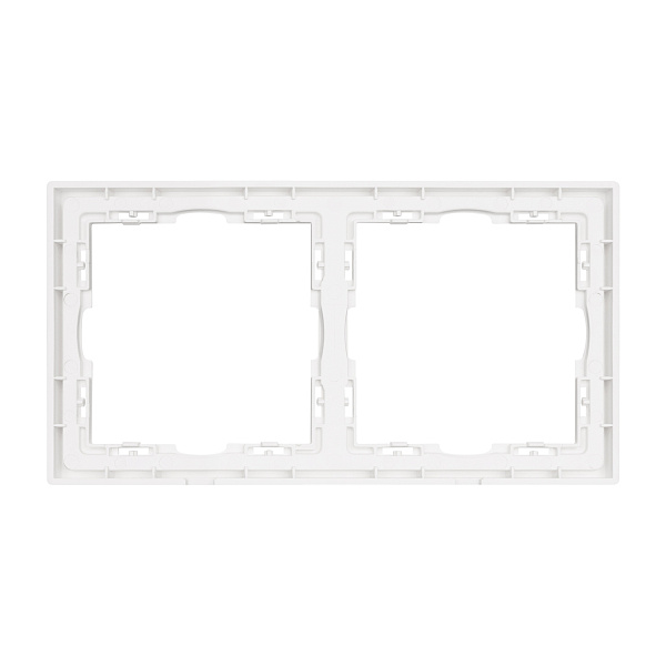 Рамка пластиковая FRM-NOBE-SFPL-2-WH (Arlight, Белый кварц) Lednikoff