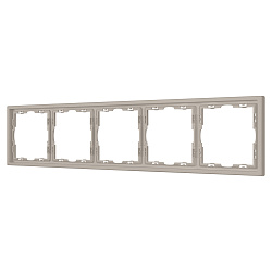 Рамка пластиковая FRM-NOBE-SFPL-5-CA (Arlight, Кашемир)