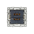 Механизм выключателя двухклавишный проходной SWT-MKP2-PL-GR (250V, 16A) (Arlight, -) Lednikoff