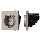 ARL NOBE Розетка зк со шторками с USB тип C+С софт-тач кашемир SCT-MUCC-SFPL-CA (250V, 16A) (Arlight, -) Lednikoff