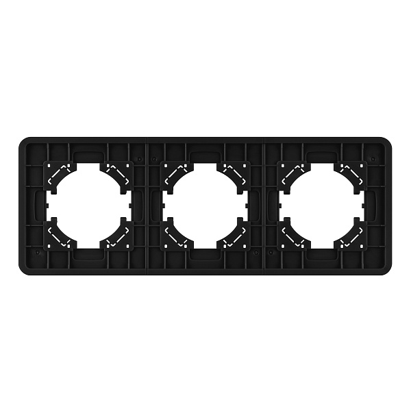 Рамка стеклянная FRM-OMALI-SFGS-3-BK (Arlight, -) Lednikoff