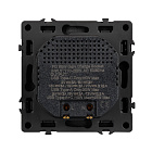 Механизм розетки с быстрой USB зарядкой SCT-NOBE-MUAC-SFPL-FC-GR (65W, QC3) (Arlight, Серый базальт) Lednikoff