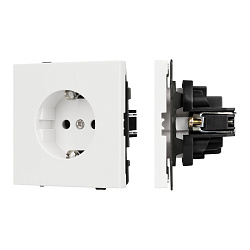Механизм электрической розетки SCT-TENDO-MEU1-SFPL-WH (230V, 16A) (Arlight, Матовый белый)