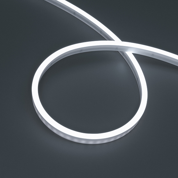 Светодиодная лента герметичная WAVE-SIDE-PU-A120-06x12mm 24V White5700 (8 W/m, IP68, 5m, wire x2) (Arlight, Вывод прямой, 3 года)