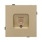 Механизм компьютерной розетки SCT-TENDO-MPC1-SFPL-GD (RJ-45, CAT6) (Arlight, Матовый песочный) Lednikoff