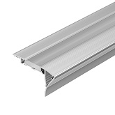 Профиль с экраном ALU-STAIR-DK-2000 ANOD+FROST (Arlight, Алюминий)