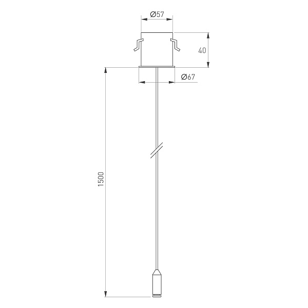 Потолочная чаша MAG-ORIENT-CANOPY-BUILT-L1500 (WH) (Arlight, Металл)