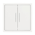 ARL NOBE Выключатель 2 кл подсветка софт-тач белый кварц SWT-MK02-SFPL-L-WH (250V, 10A) (Arlight, -) Lednikoff