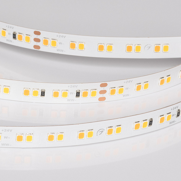 Светодиодная лента UL-A160-10mm 24V Warm-MIX (15 W/m, IP20, 5m) (Arlight, Изменяемая ЦТ) Lednikoff