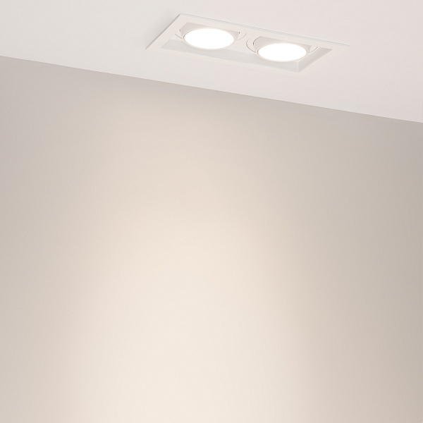 Светильник MS-VORTEX-BUILT-S210x117-2x20W Day4000 (WH-WH, 20 deg, 230V) (Arlight, IP20 Металл, 5 лет) Lednikoff