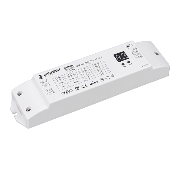INTELLIGENT ARLIGHT Диммер DALI-202-36W-MIX-DT8-700-NF-SUF (230V, 700mА) (IARL, Пластик) Lednikoff