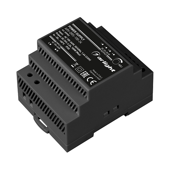 Блок питания ARV-DRS-100-24 (24V, 4.2A, 100W) (Arlight, IP20 DIN-рейка 5 лет) Lednikoff