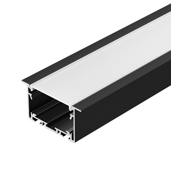 Профиль S2-LINIA69-F-2500 SEAMLESS BLACK (Arlight, Алюминий) Lednikoff