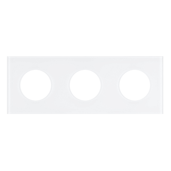 Рамка стеклянная FRM-GLARE-GC-3-WH (Arlight, -) Lednikoff