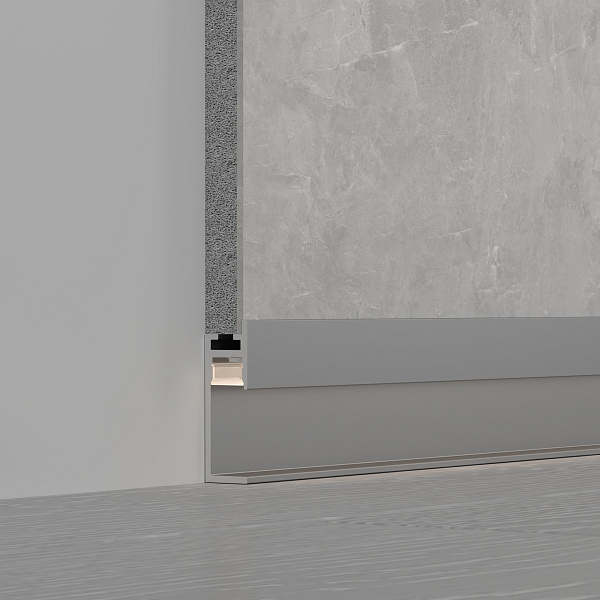 Профиль PLINTUS-H35-F-2000 ANOD (Arlight, Алюминий) Lednikoff