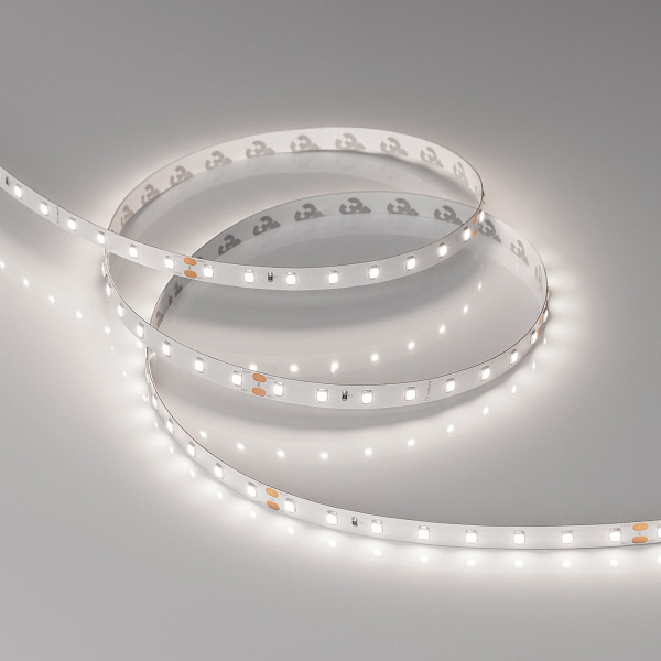 Светодиодная лента RT-A80-8mm 24V Day5000 (6 W/m, IP20, 2835, 5m) (Arlight, высок.эфф.150 лм/Вт) Lednikoff