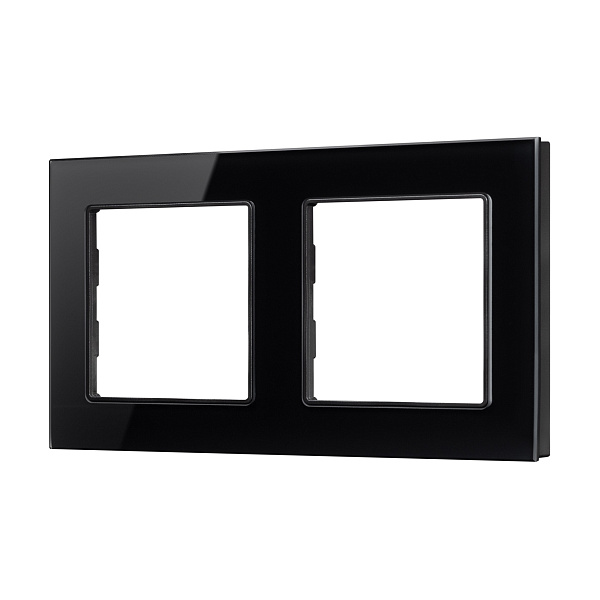 Рамка стеклянная FRM-GLARE-GS-2-BK (Arlight, -) Lednikoff