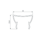Экран ARH-WIDE-(B)-H20-2000 TPZ Clear-PM (Arlight, Пластик) Lednikoff